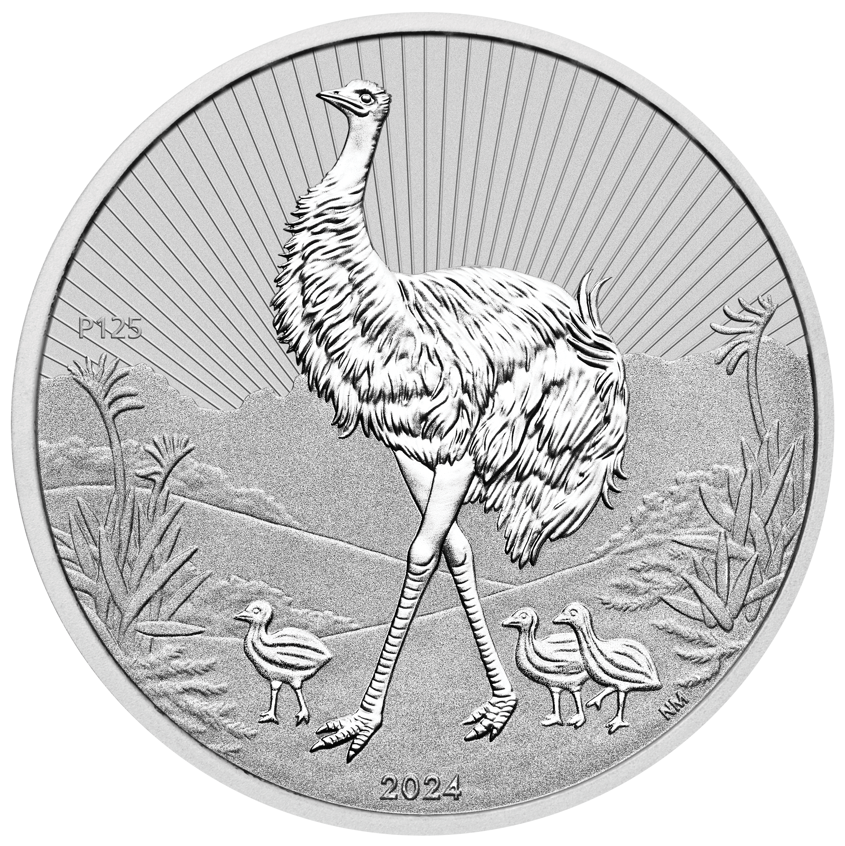 2024 Next Generation Emu 2oz .9999 Silver Bullion Coin