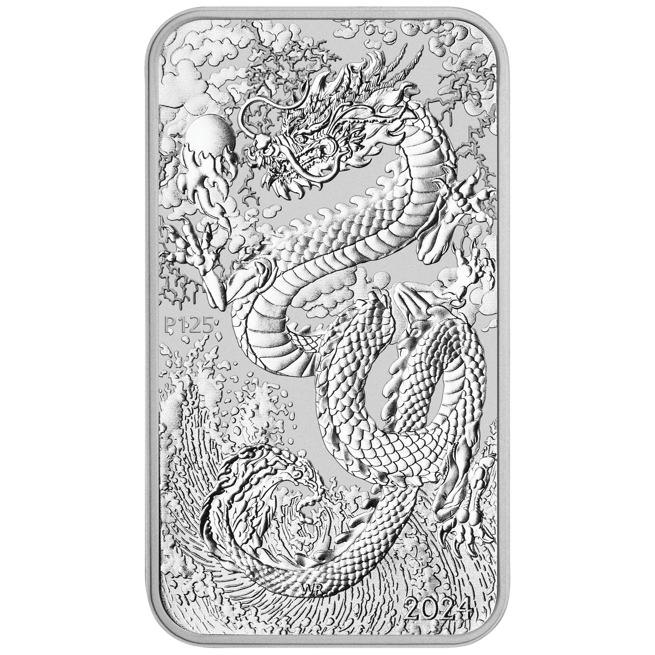 2024 Dragon 1oz .9999 Silver Bullion Rectangular Coin