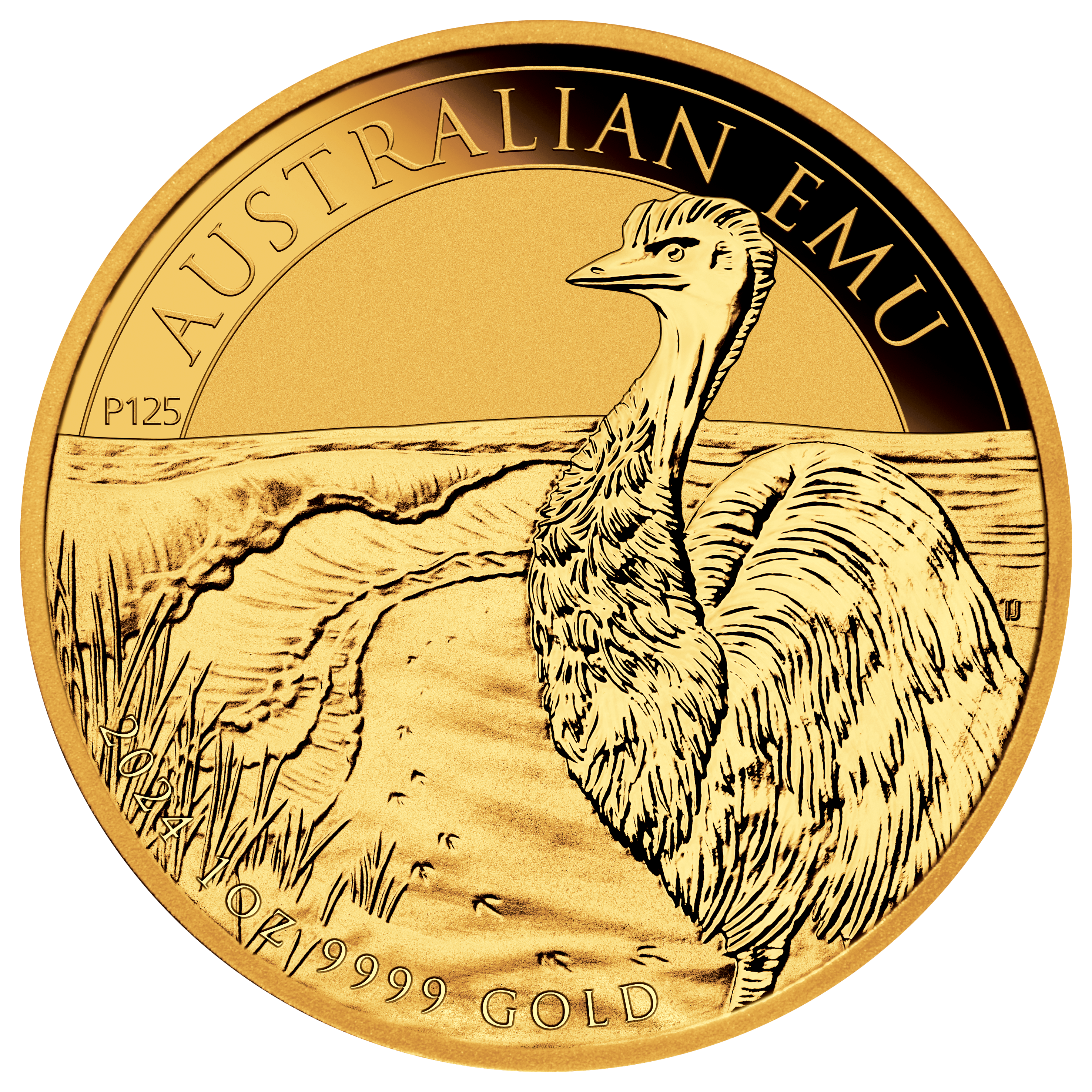 2024 Australian Emu 1oz .9999 Gold Bullion Coin