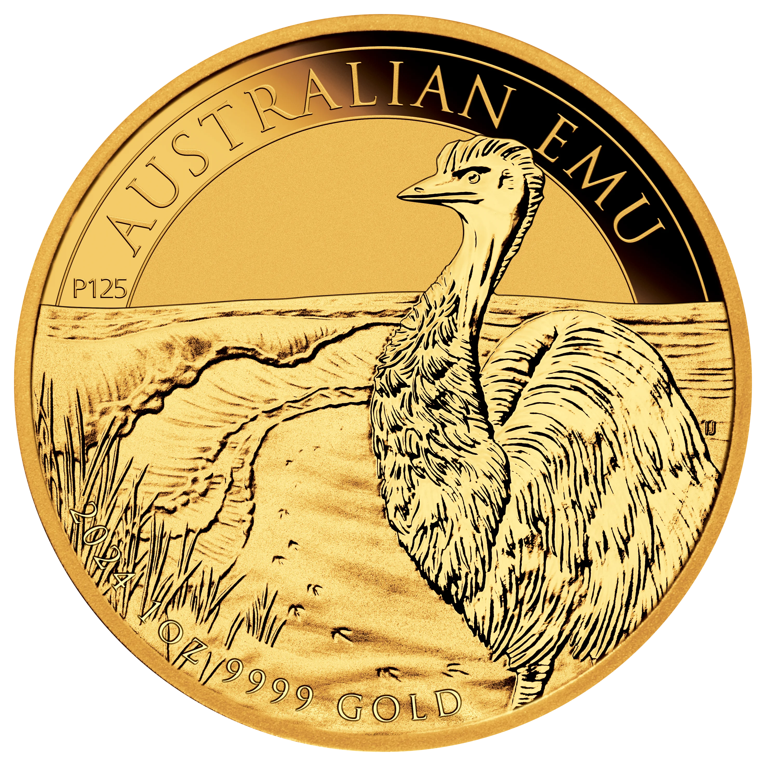 2024 Australian Emu 1oz .9999 Gold Bullion Coin