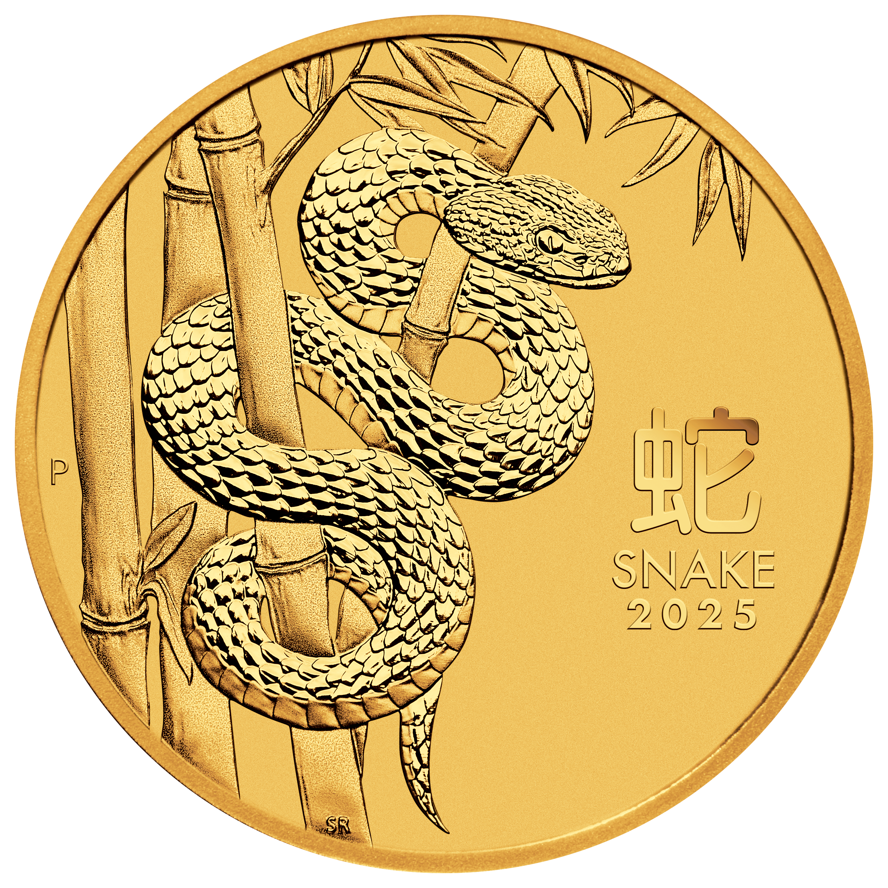 2025 Year of the Snake 10oz .9999 Gold Bullion Coin - Lunar Series III