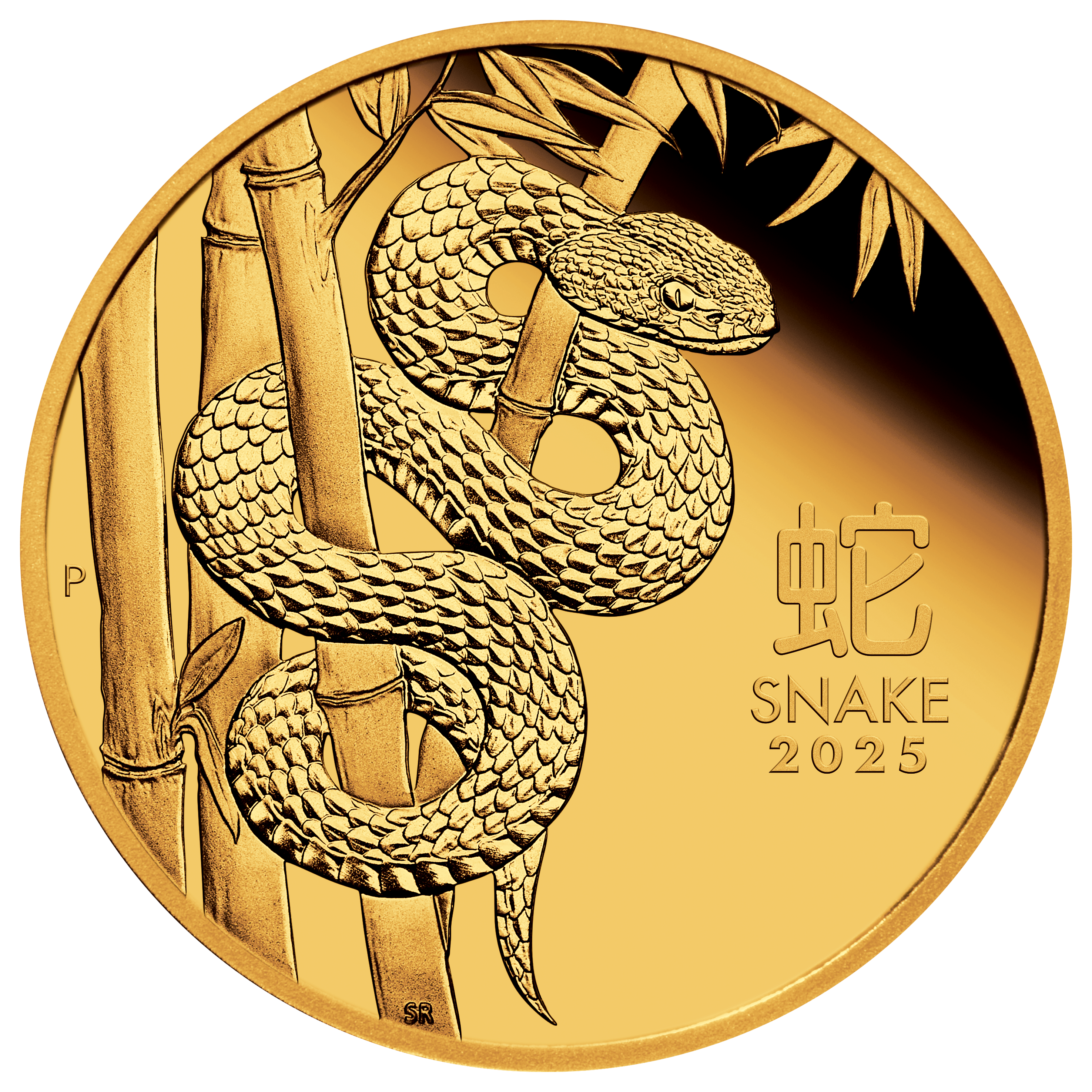 2025 Year of the Snake 1oz .9999 Gold Proof Coin - Lunar Series III