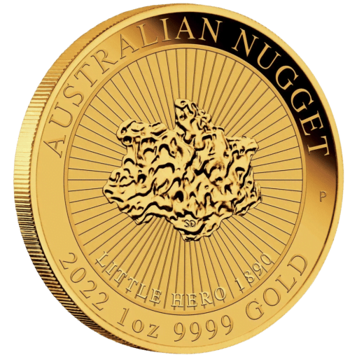 2022 little hero nugget 1oz .9999 gold bullion coin