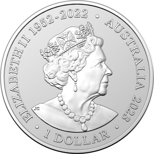 2023 australia zoo - southern white rhinoceros 1oz silver bullion coin