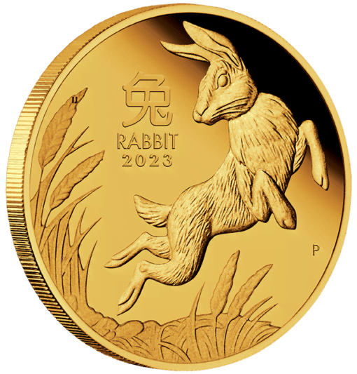 2023 year of the rabbit 1/4oz .9999 gold proof coin – lunar series iii