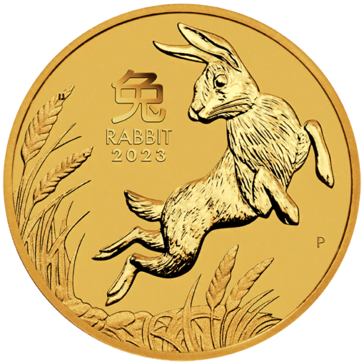 2023 year of the rabbit 1/10oz .9999 gold bullion coin – lunar series iii