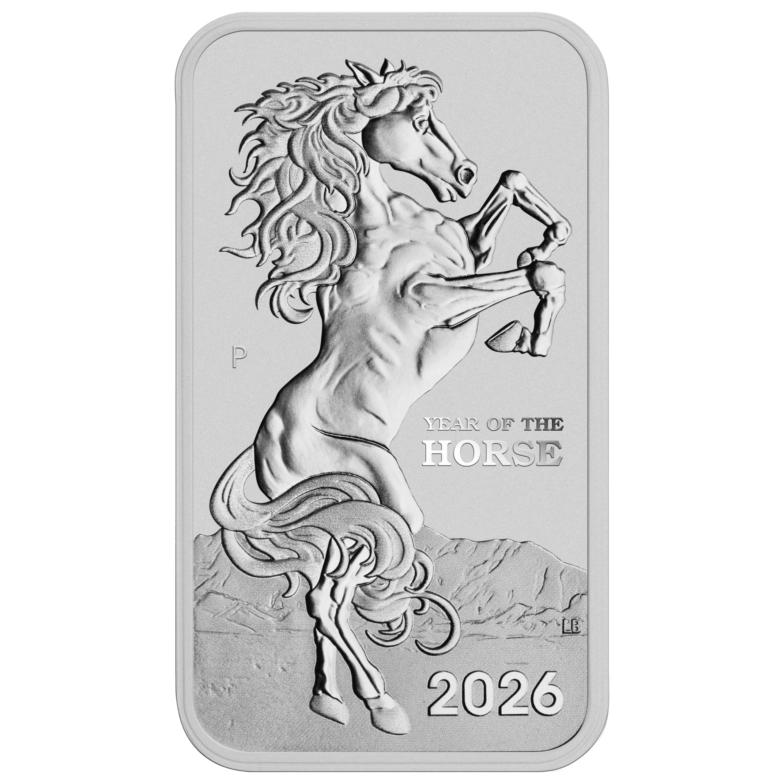 Lunar Horse 1oz Rectangular Silver Coin