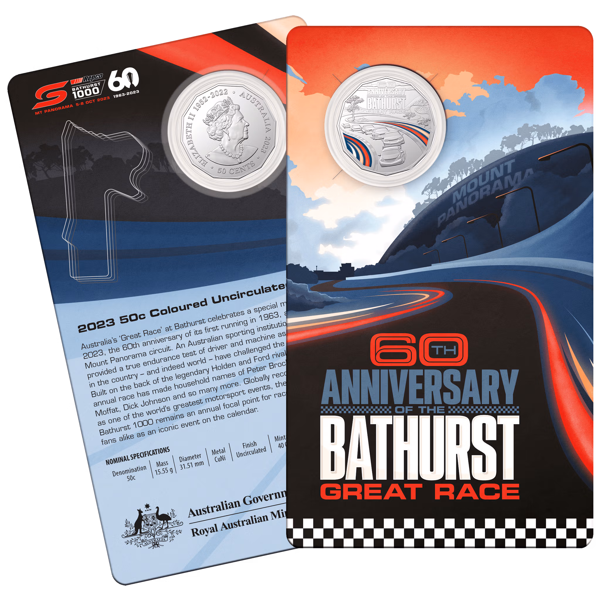 11410-2023-50c-60th-anniversary-of-the-bathurst-1000-great-race-coloured-coin-2023-50c-60th-anniversary-of-the-bathurst-1000-great-race-coloured-coin