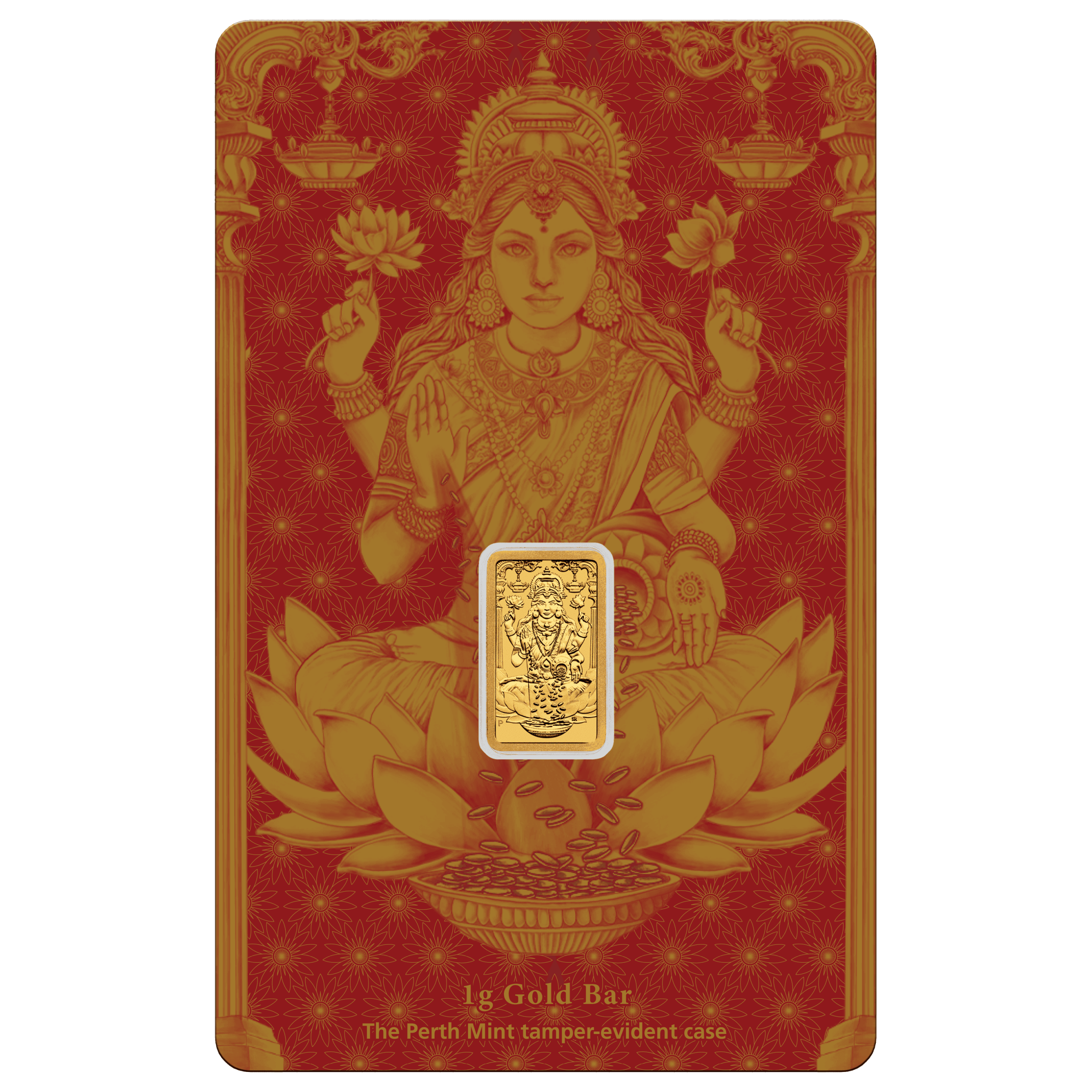Perth Mint Lakshmi 1g Gold Minted Bar