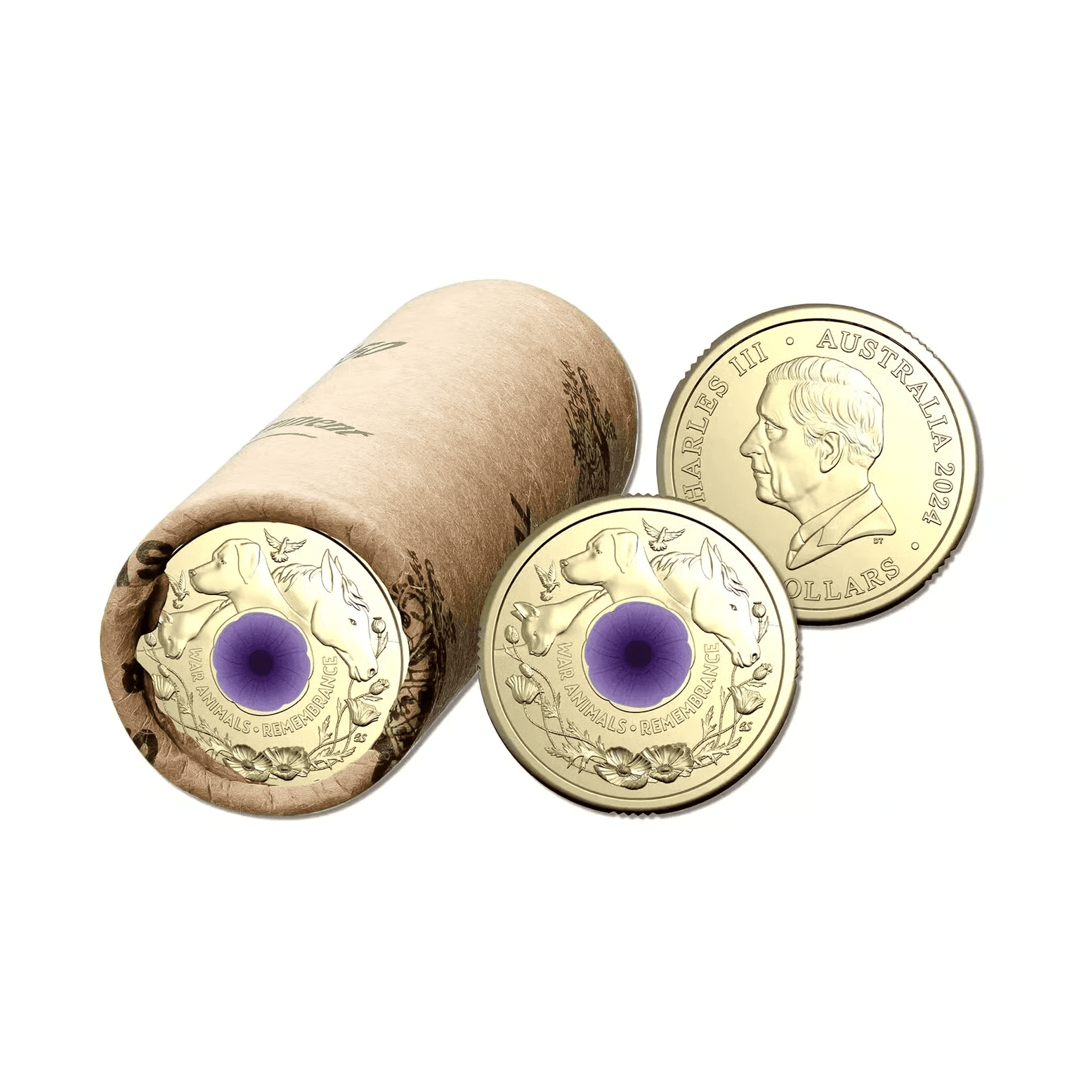 Australian War Animals Remembrance $2 coins 2024