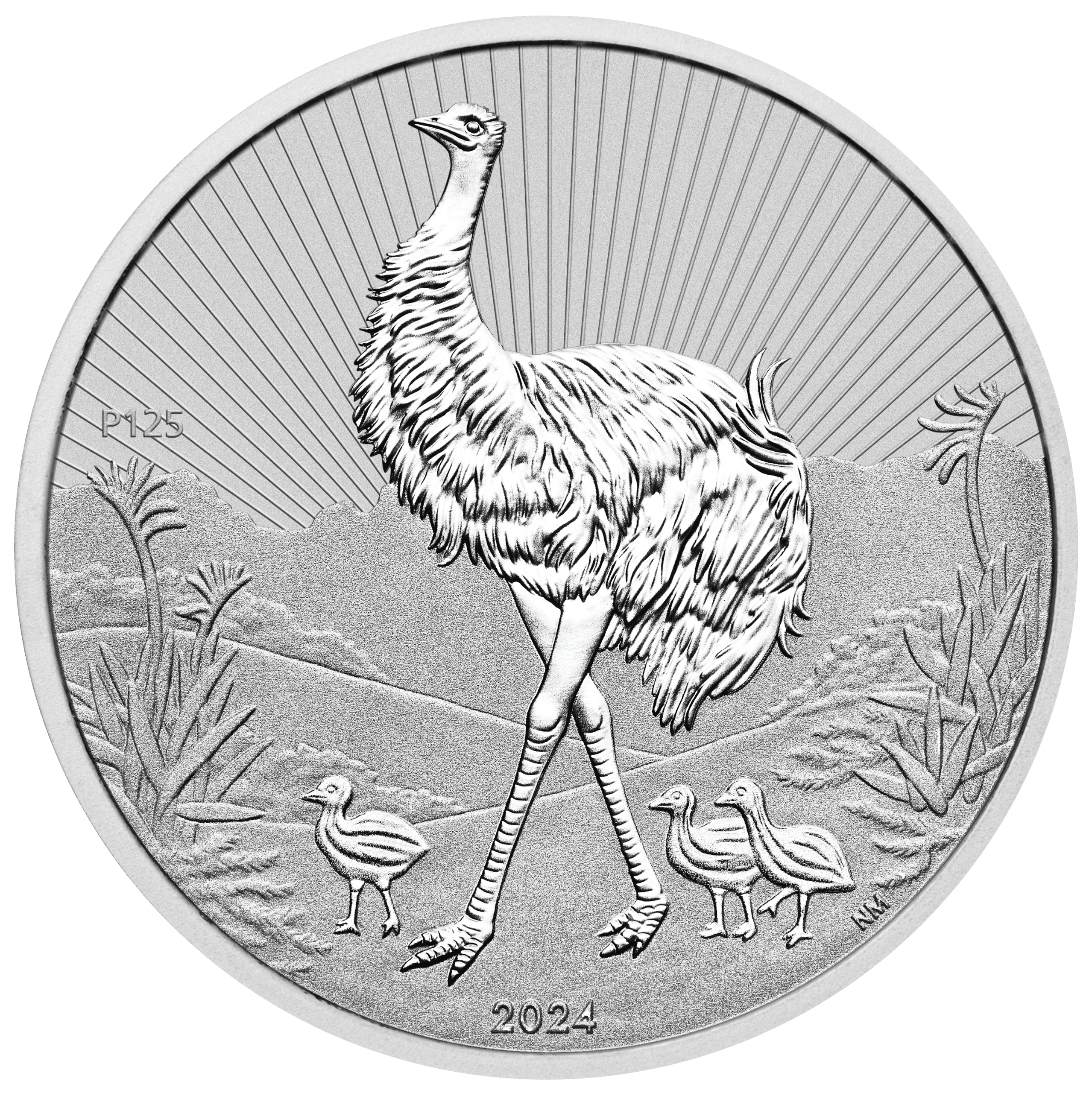 2024 Next Generation Emu 2oz Silver Coin