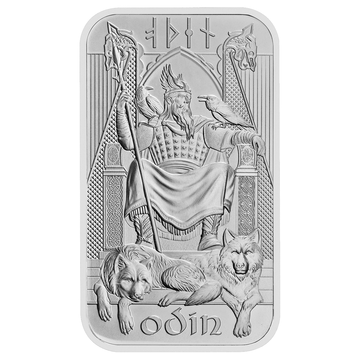 Norse Gods Odin 1oz Silver Bar - Image 2