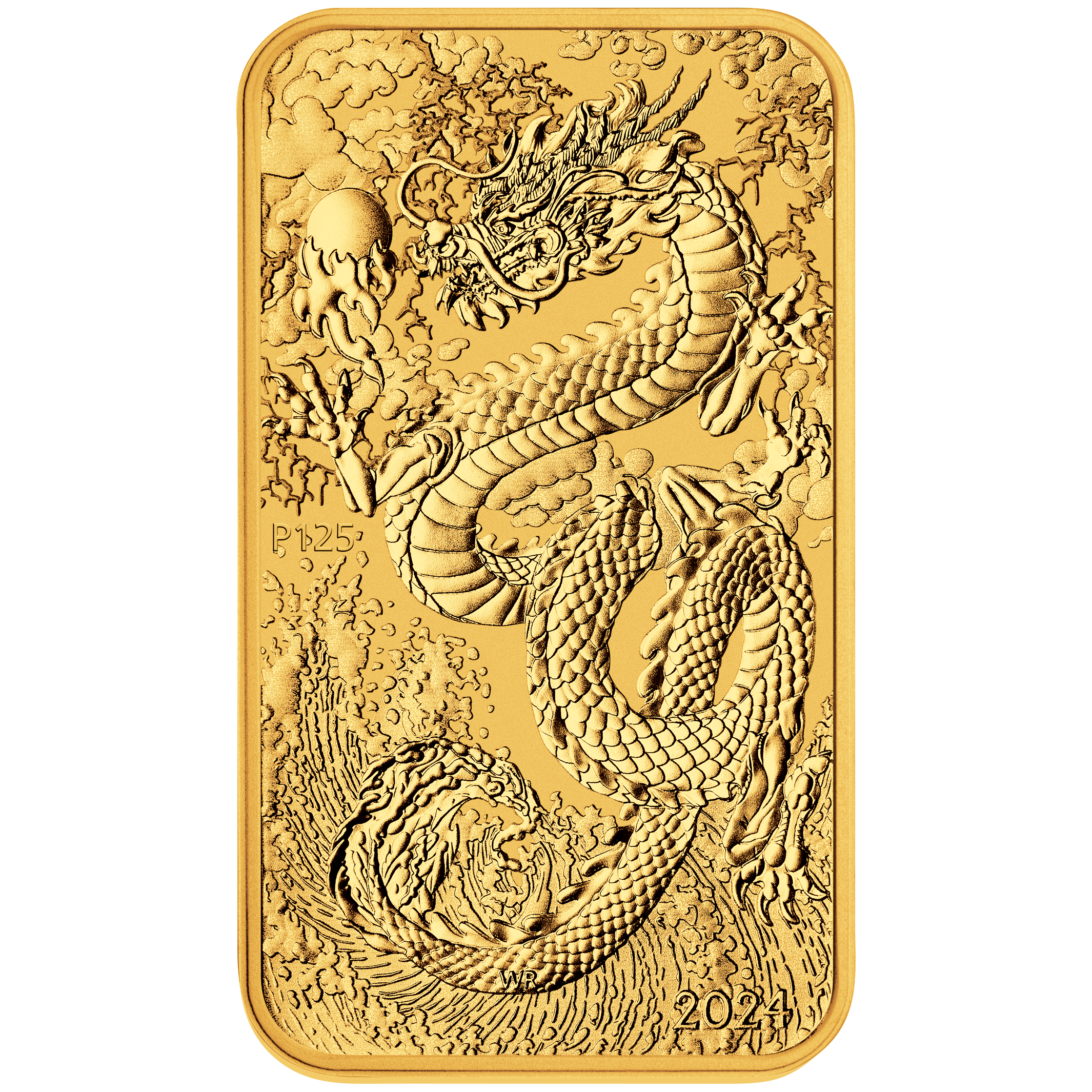 2024 Dragon 1oz Gold Rectangular Coin