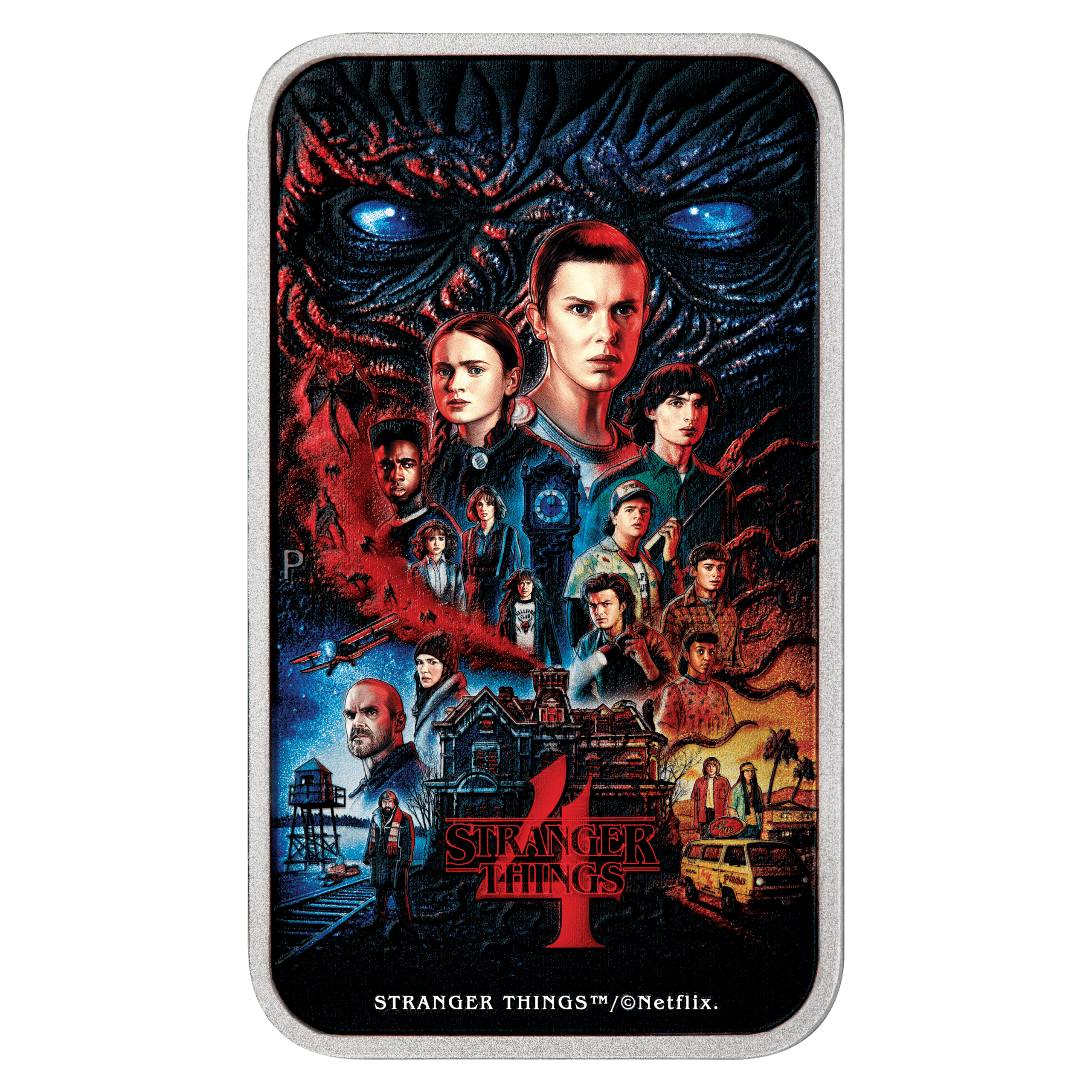 2026 Stranger Things 1oz Coloured Rectangular Silver Coin