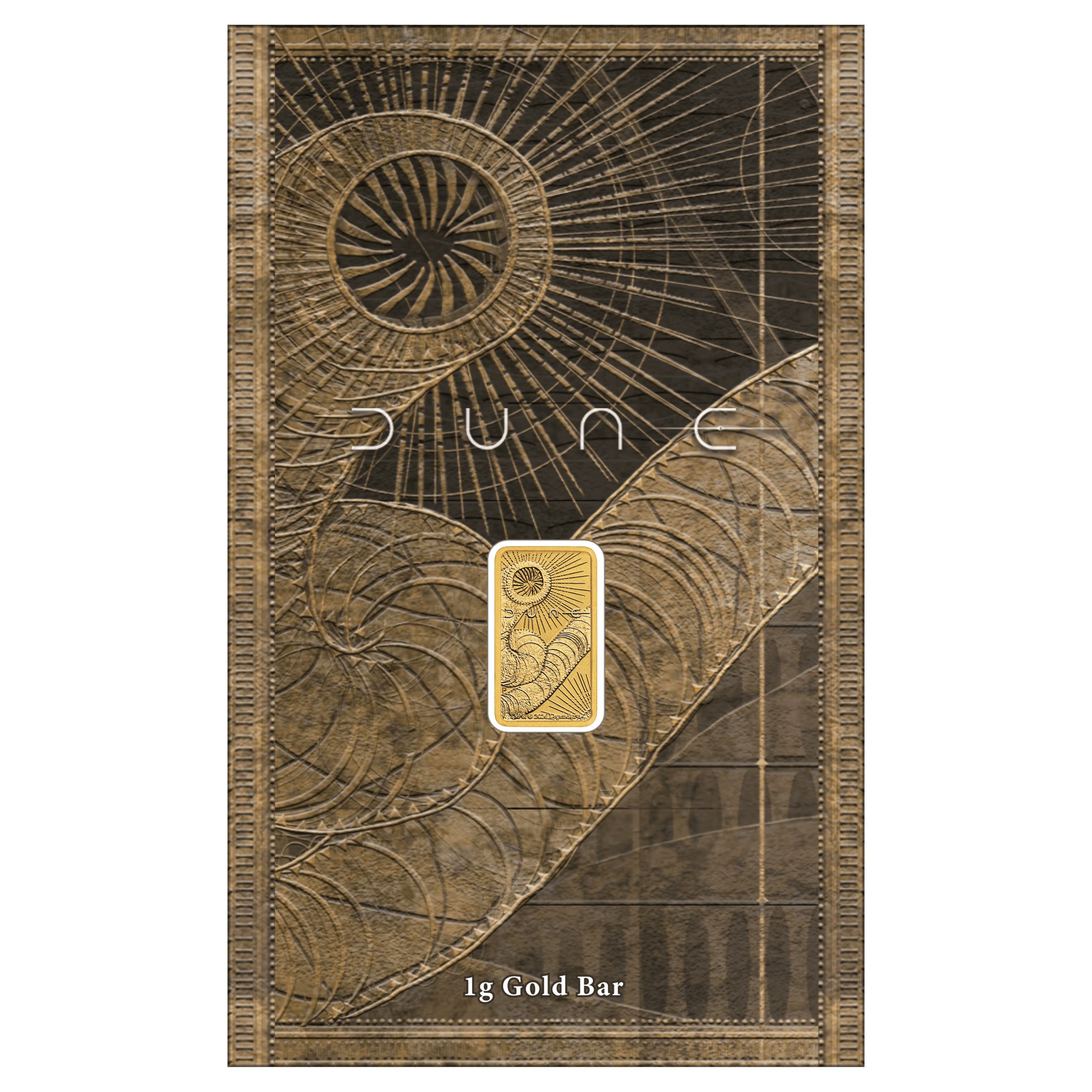 2026 Dune 1g Gold Minted Bar