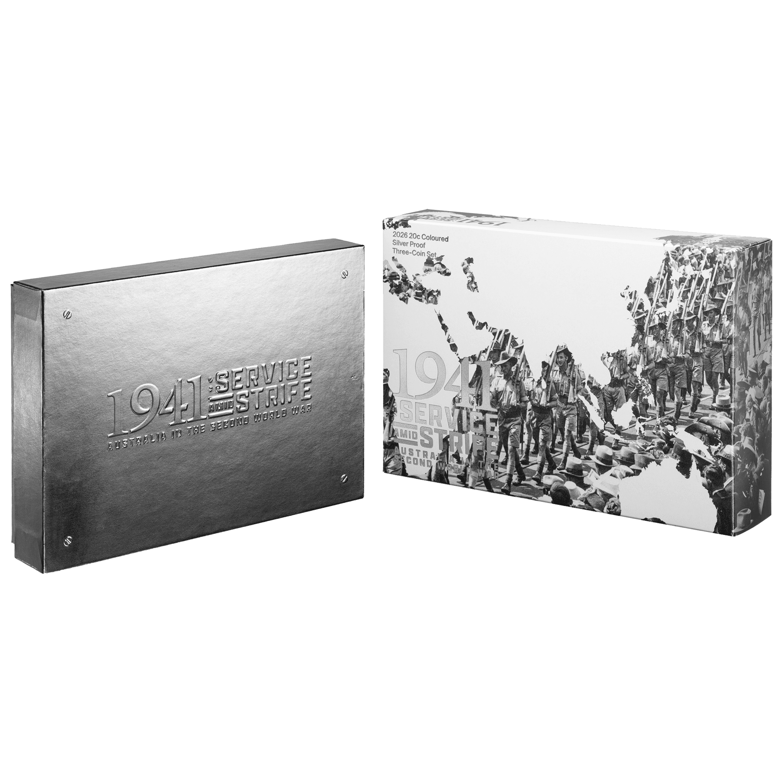1941 Service and Sacrifice coin set packaging