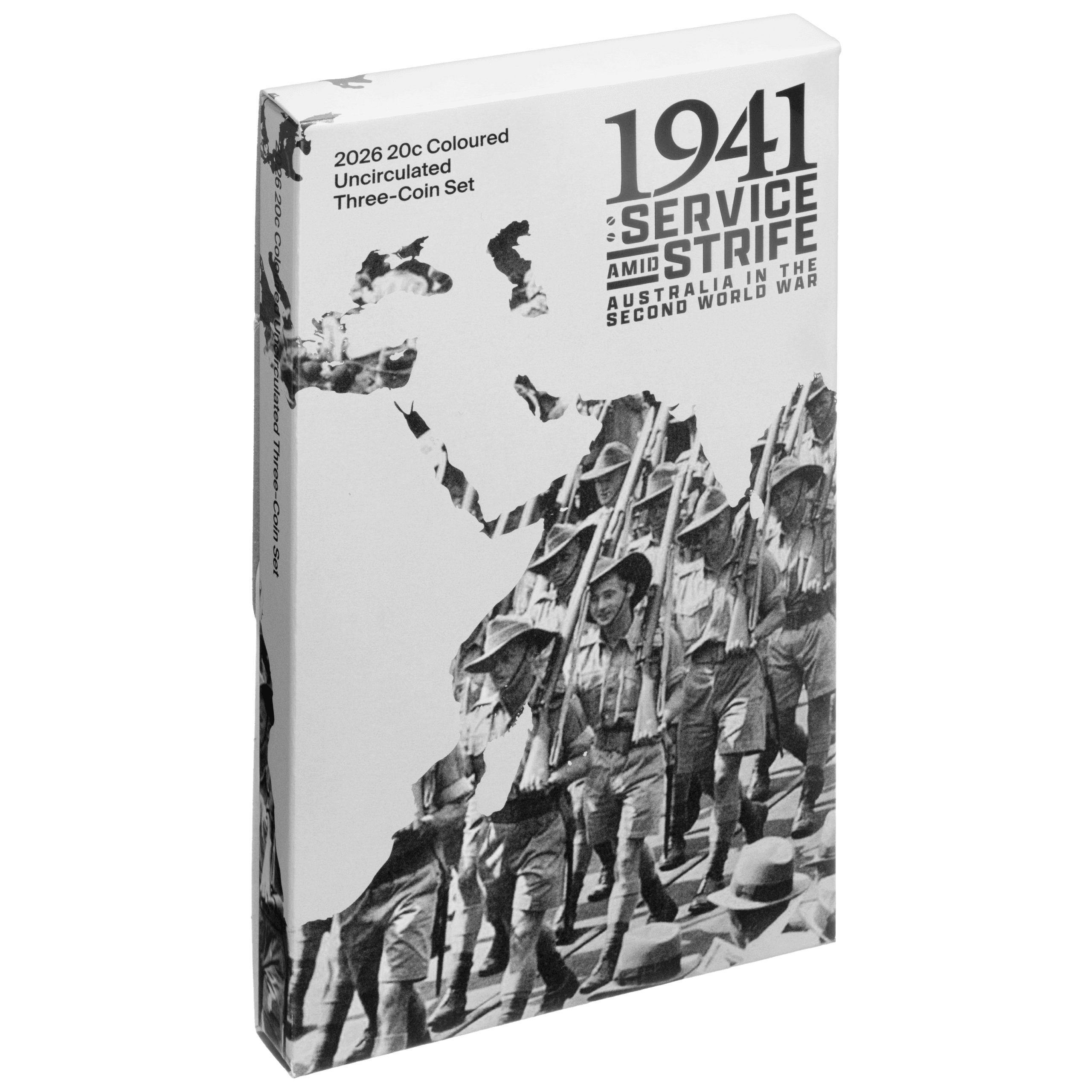 1941 Service Amid Strife coin set box