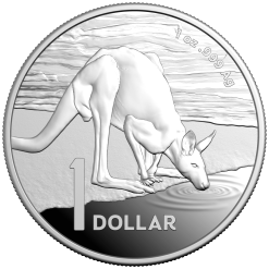 Reverse 11423 2024 Kangaroo Series Desert Life 1oz Silver Coin