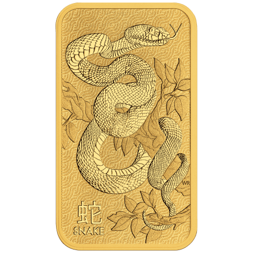 Lunar snake 1oz gold minted bar - image 3