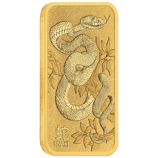 Lunar snake 1oz gold minted bar - image 4