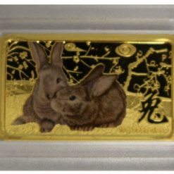 2011-year-of-the-rabbit-10g-9999-rectangular-gold-proof-coin-lun