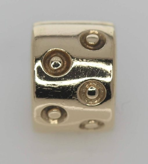 Pandora-14ct-gold-spotted-fixed-clip-charm-750345-ale-585