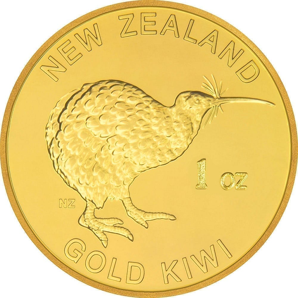 New Zealand Gold Kiwi 1oz .9999 Gold Bullion Coin - New