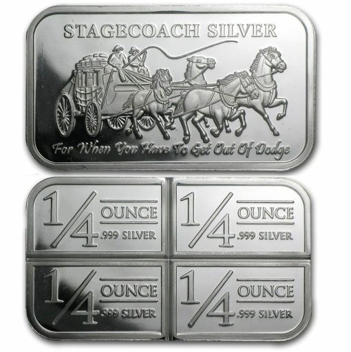 Stagecoach-silver-1oz-999-silver-bullion-bar-4-14oz-fractional-northwest-territorial-mint
