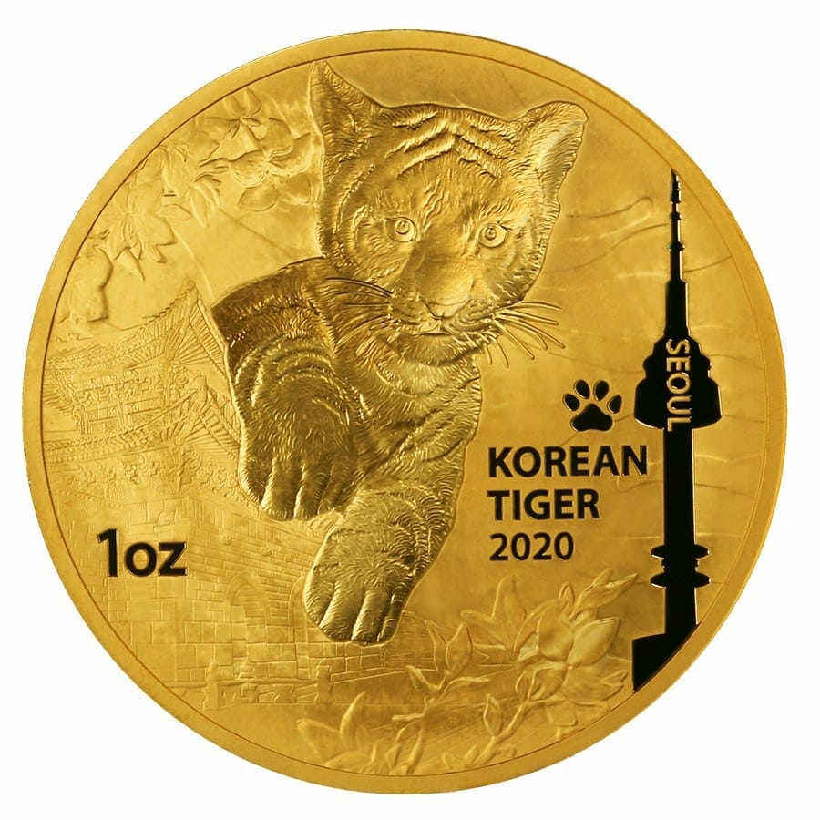 スーパーセール 目玉商品 2020 South Korean Tiger 1oz .999 Gold Round コレクション