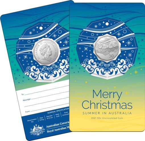 10664-2021-50c-beach-christmas-coin-decoration-in-pop-out-card-pack-of-5-cuni
