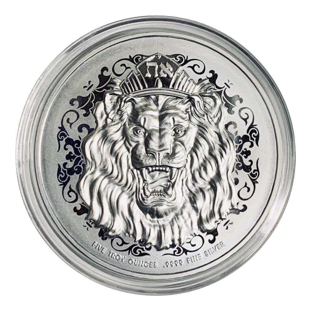 Lionページ 2025 5 oz Roaring Lion High Relief Silver Coin Free Shipping