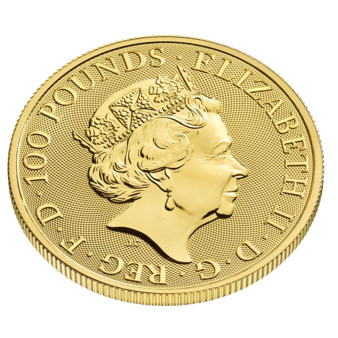 2021 The Queen's Beasts Completer 1oz .9999 Gold Bullion Coin