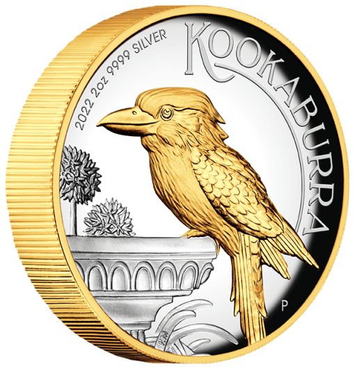 22322ccaa-2022-australian-kookaburra-2oz-9999-silver-proof-high-relief-gilded-coin