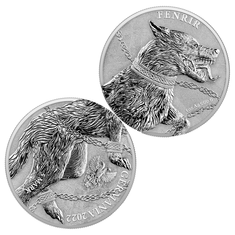 Germania Beasts - Fenrir 1 oz Silver BU - Germania Mint