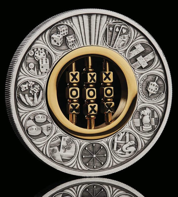 2022 Games Through The Ages 2oz .9999 Silver Antiqued Coin