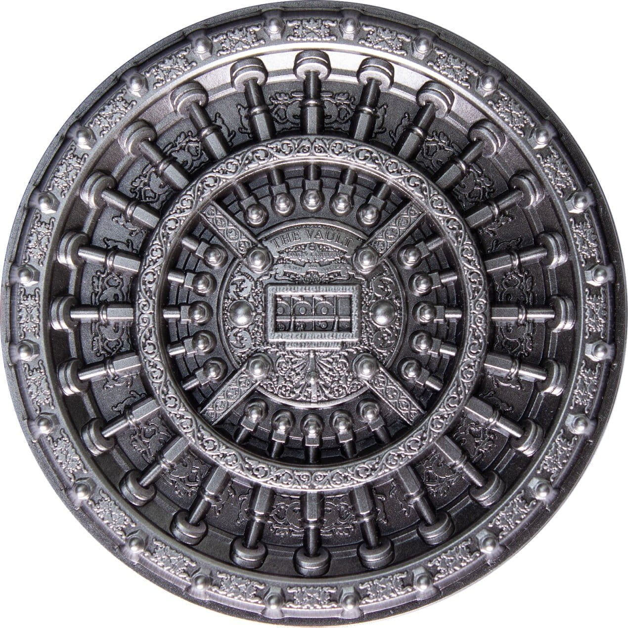 The Vault 2oz Silver Antiqued Bullion Stackable