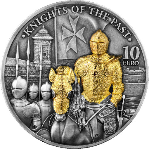 23mkotp2ogsc 2023-malta-knights-of-the-past-2oz-antiqued-gilded-