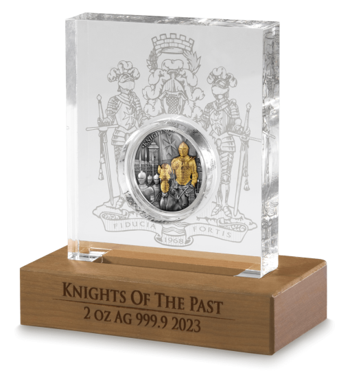 23mkotp2ogsc 2023-malta-knights-of-the-past-2oz-antiqued-gilded-