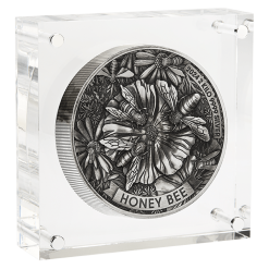 24r55aaa 2024-honey-bee-2-kilo-silver-antiqued-high-relief-coin