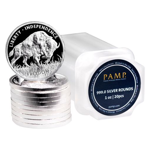 Smtb1buffalornd pamp-american-buffalo-1oz-silver-round 06-21-24-