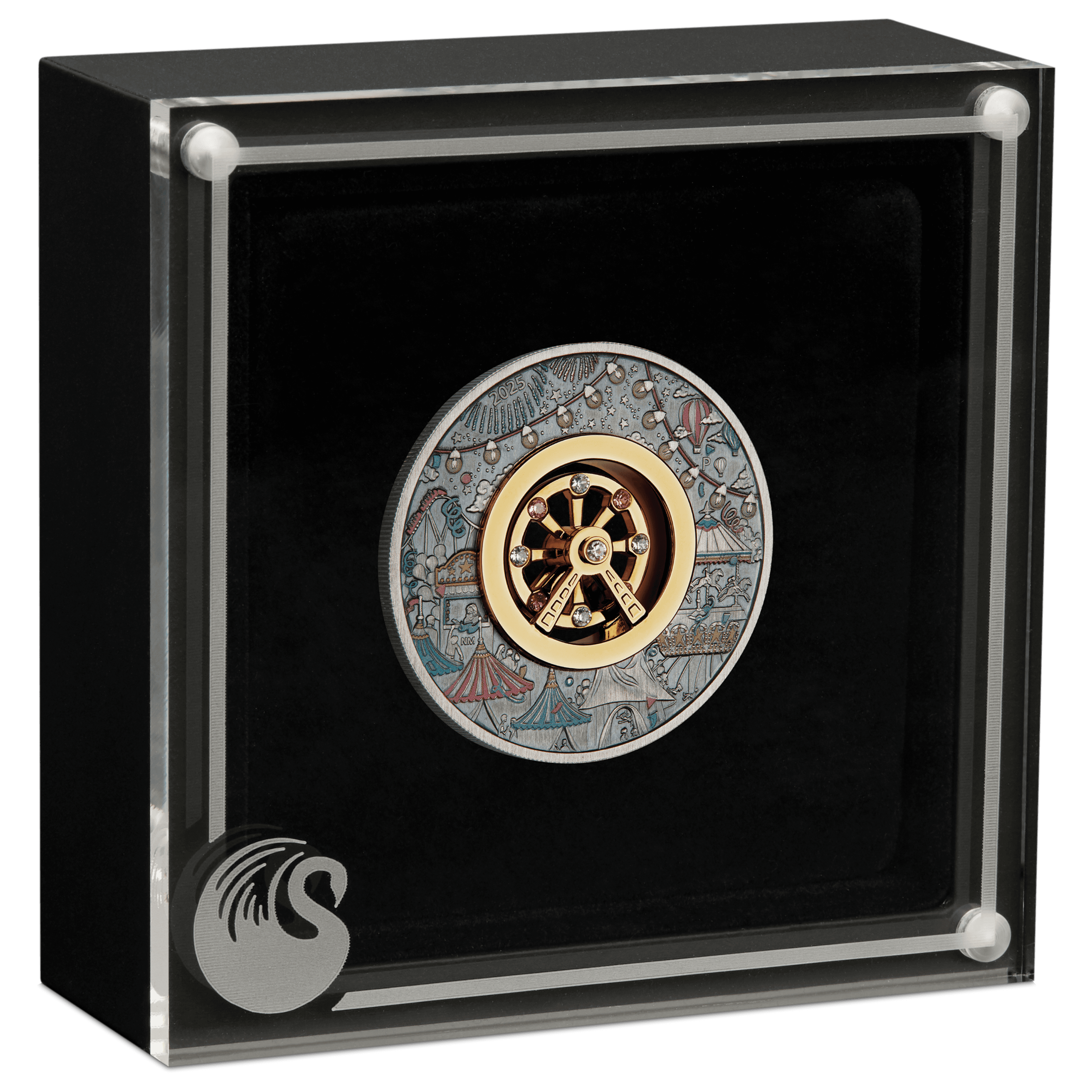 銀貨TheOfficialCoinoftheCANADIAN Mint 125th Anniversary of Perth Mint 2024 Proof Gilded, 2 oz