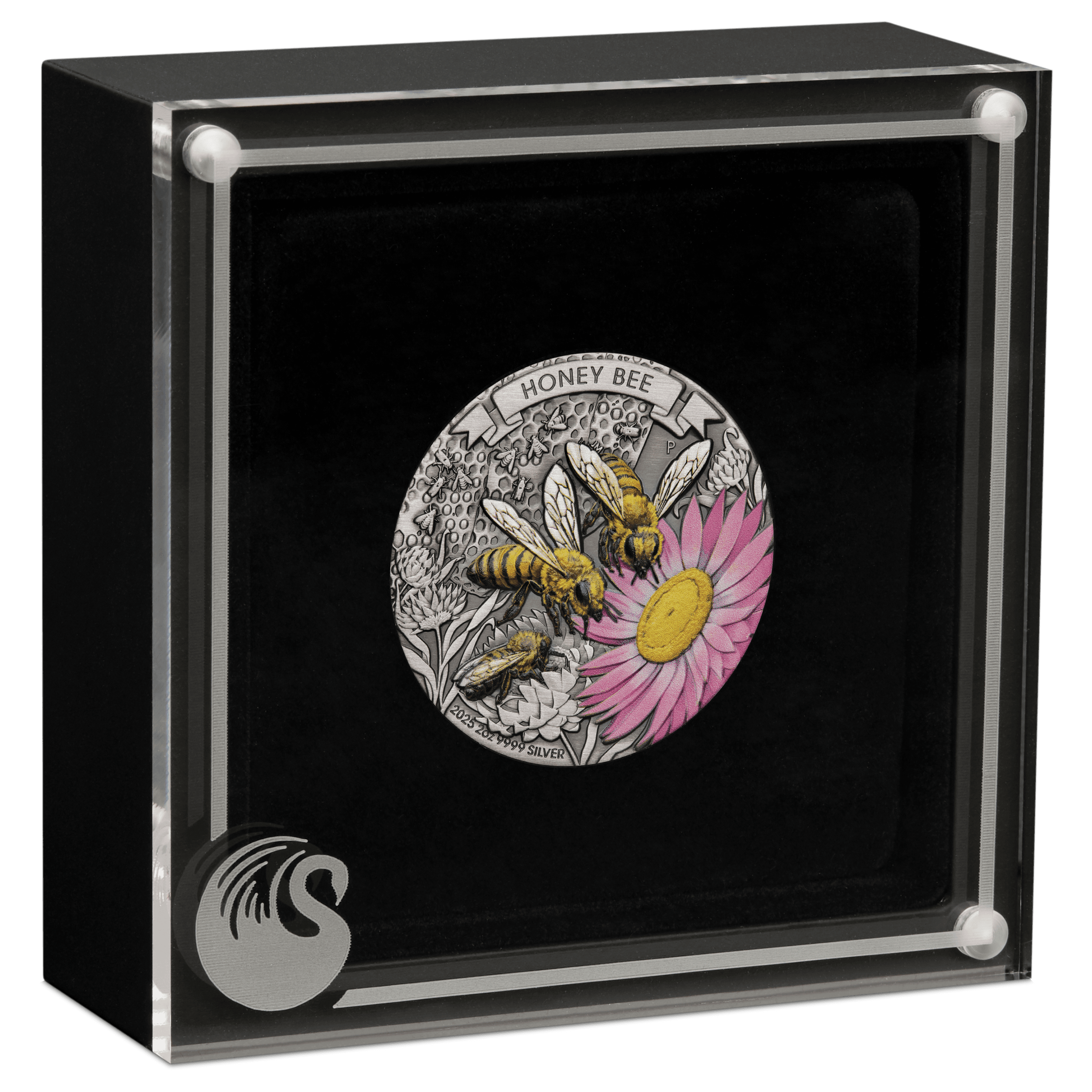 【高騰中】HONEY BEE 2ozSilverCoin5$Niue2021銀貨 Welcome to Infinity Coins