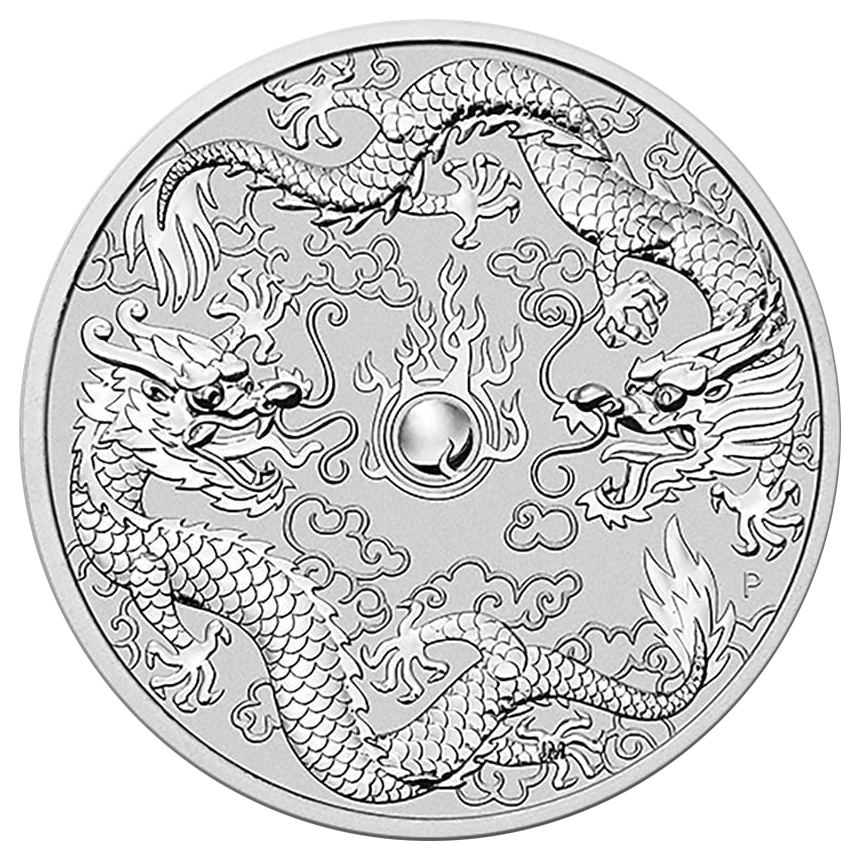 2021 Double Dragon 10oz Silver Bullion Coin