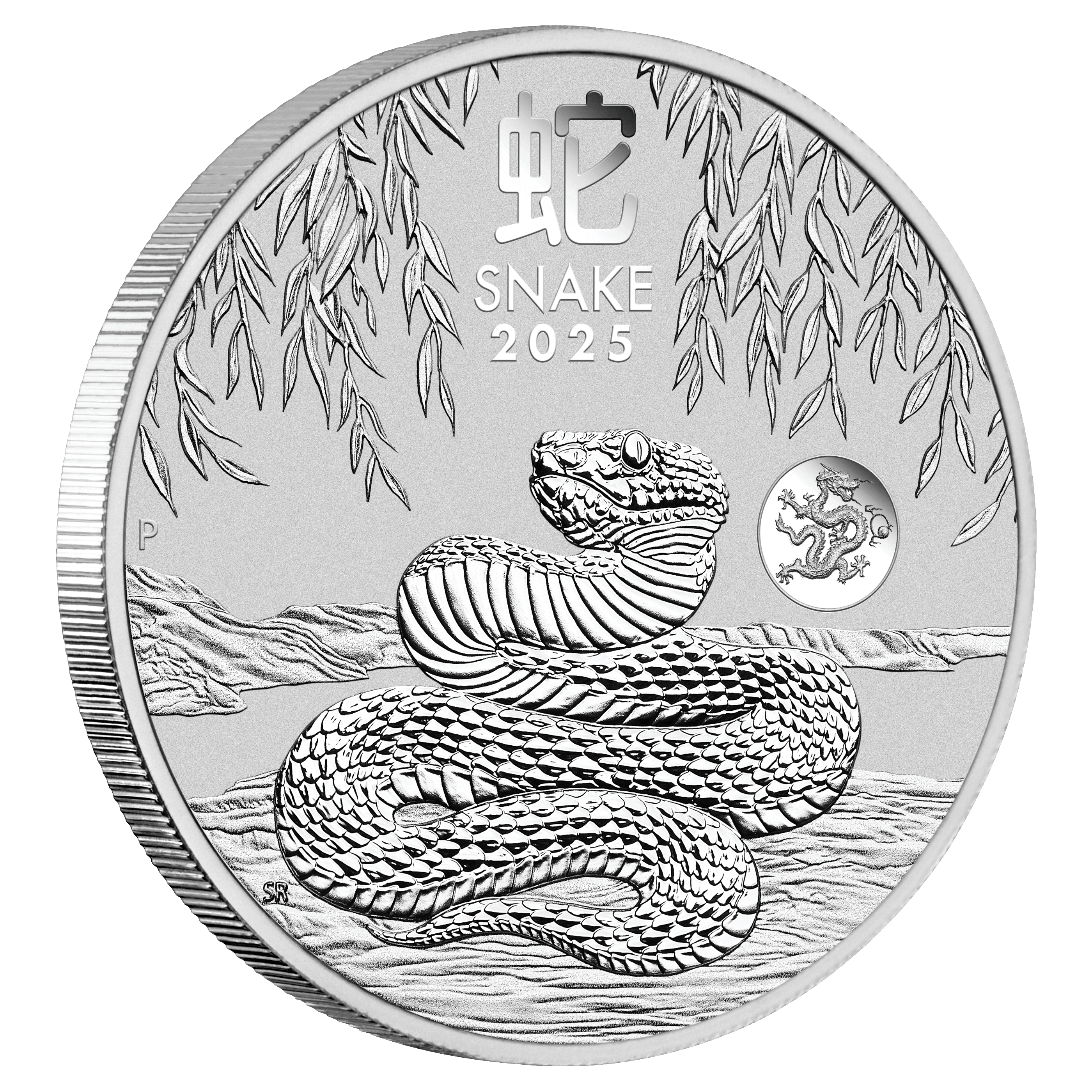 2025 Year of the Snake Dragon Privy Mark 1oz Silver Coin