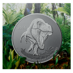 2016 - Fine Silver Coin – Tyrannosaurus rex