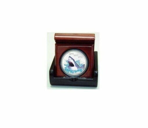2007 Deadly and Dangerous - Great White Shark 1oz .999 Silver Proof Coin - Perth Mint 2