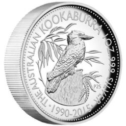 2015 Australian Kookaburra 1oz Silver Proof High Relief Coin