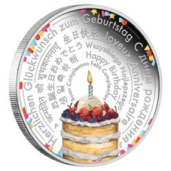 2018 Birthday Wishes 2oz Silver Proof Coin - The Perth Mint 999 & 9999