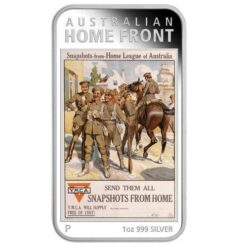 Australian Posters of WWI - Home League 2017 1oz Silver Proof Coin - The Perth Mint 999 & 9999