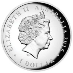 2015 australian kookaburra 1oz silver proof high relief coin